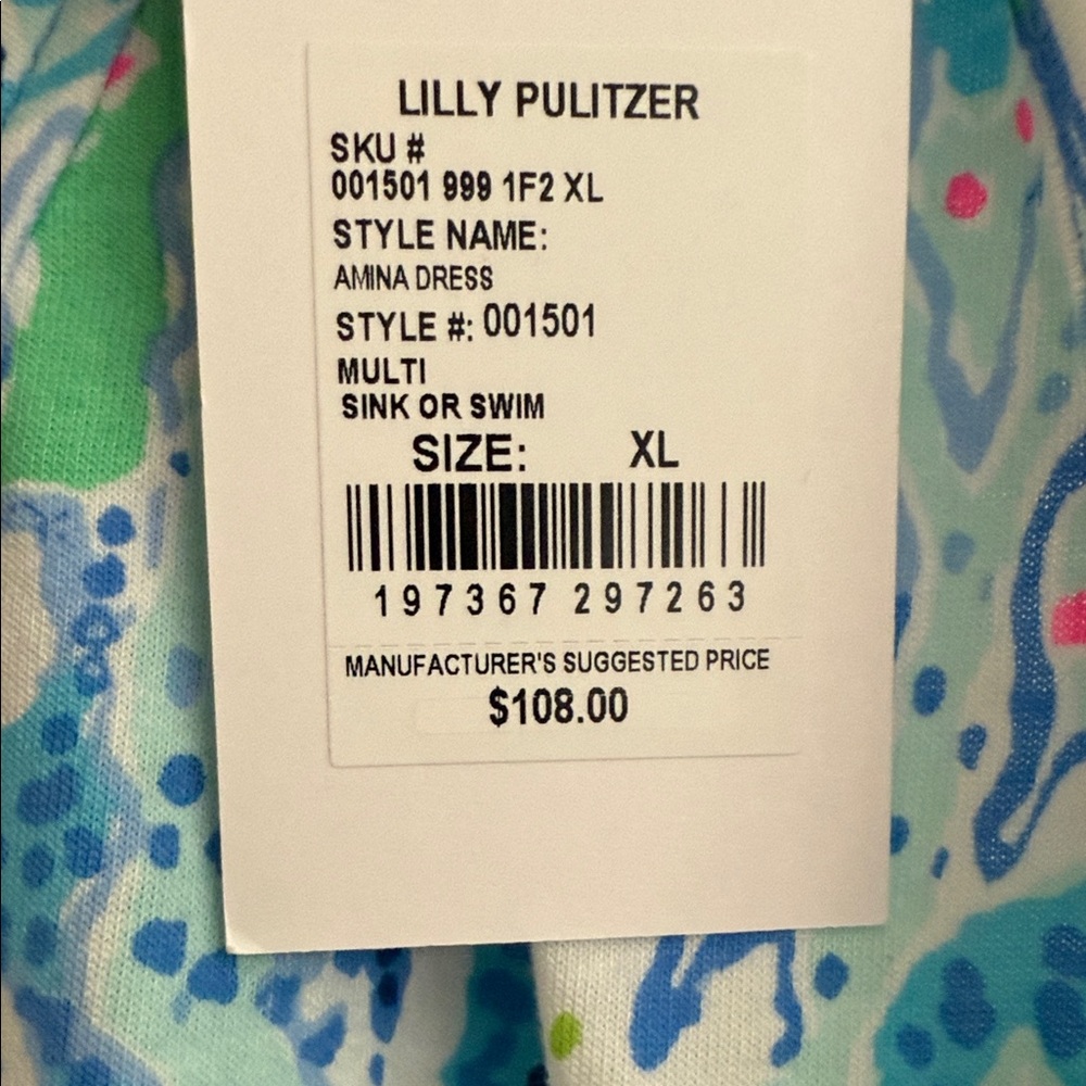 Lilly Pulitzer Women's Vibrant Floral Tank Top - Blue and Pink - Picture 2 of 4